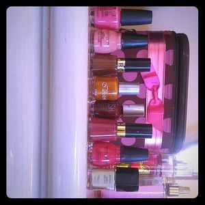 8 nail polishes all different colors all of them u